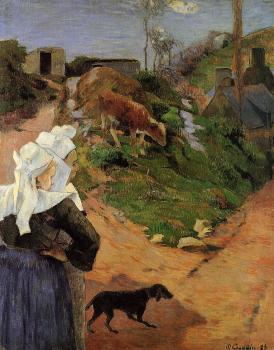 Paul Gauguin : Breton Women at the Turn